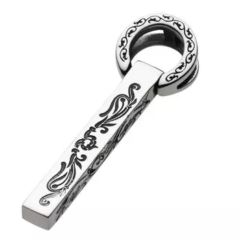 Подвеска-палочка Арабеска Цирконий fp0112 [Figmart] [Серебряный аксессуар]