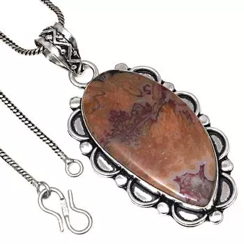 Подвеска-палочка из агата, драгоценный камень, ручная работа, подарок на День святого Валентина, серебряное украшение, 2 дюйма