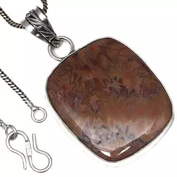 Подвеска-палочка с агатовым камнем, этническое серебряное украшение ко Дню святого Валентина, 2,5 дюйма