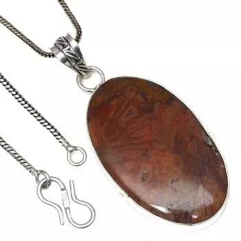 Подвеска-палочка с агатовым камнем, этническое серебряное украшение ко Дню святого Валентина, 2,25 дюйма