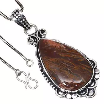 Подвеска-палочка с агатовым камнем, подарок на день святого Валентина, серебряное украшение 2,25 дюйма