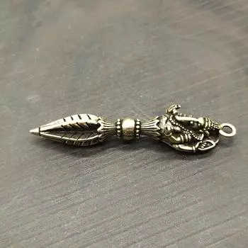 Подвеска-пестик в виде слона из чистой меди для ожерелья-брелка бронзовый