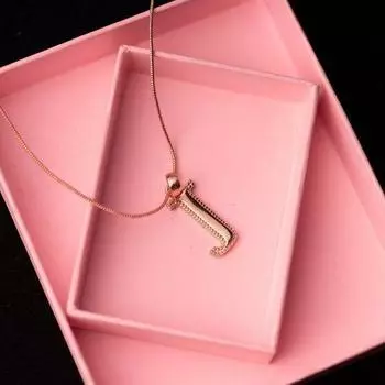 Подвеска-подвеска Estele с буквой J из розового золота для женщин/девочек