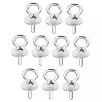 Подвеска-подвеска из стерлингового серебра 10 925 пробы с чашкой-булавкой, ювелирные изделия своими руками 4mm