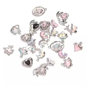 Подвеска-подвеска в виде бабочки из медного сплава для изготовления ювелирных изделий своими руками - 1 шт. 14x21mm 1pc