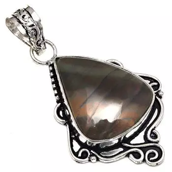 Подвеска Полиграмма Яшма Драгоценный камень Ручная работа День матери Серебряное украшение 2