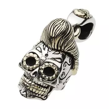 Подвеска Regent Rockabilly Skull fp0567 [Figmart] [Серебряный аксессуар]