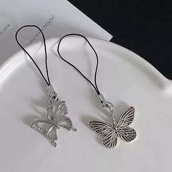 Подвеска Ретро Бабочка Смартфон Ремешок Ремешки Ключи Подвесной Канат Украшения Брелок Телефон Ремешки Подвески