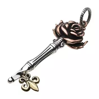 Подвеска Rose Key fp0603 [Figmart] [Серебряный аксессуар]