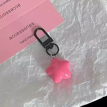 Подвеска Rose Red Fat Star Keychain Backpack Hangings Decoration Accessories Gifts