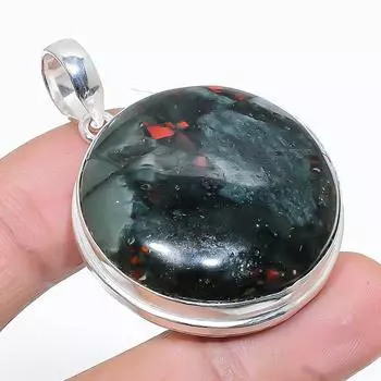 Подвеска ручной работы из стерлингового серебра 925 пробы с натуральным болдер опалом 1,77 дюйма v3c33