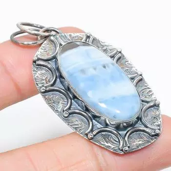 Подвеска ручной работы из стерлингового серебра 925 пробы с натуральным опалом Owhyee 2,29 дюйма y9T59