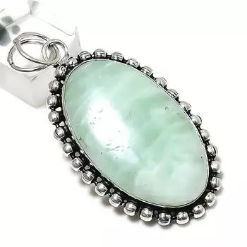 Подвеска ручной работы из стерлингового серебра 925 пробы с натуральным драгоценным камнем Aquateen 2,40 дюйма Q4J89