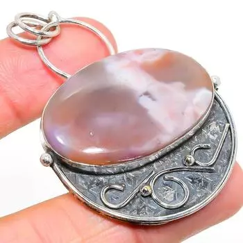 Подвеска ручной работы из стерлингового серебра 925 пробы с натуральным драгоценным камнем крови дракона 2,44 дюйма O7M18