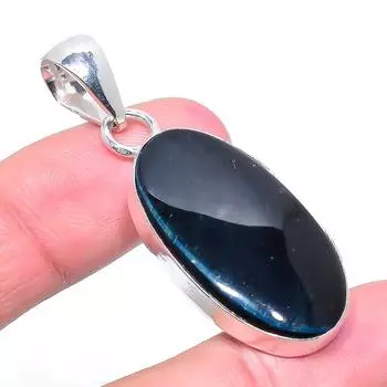 Подвеска ручной работы из стерлингового серебра 925 пробы с натуральным тигровым глазом размером 2,09 дюйма H6U43