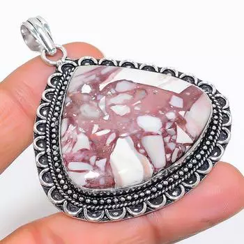 Подвеска ручной работы из стерлингового серебра 925 пробы с натуральным драгоценным камнем дикой лошади 2,36 дюйма d4j15