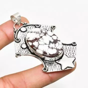 Подвеска ручной работы с драгоценным камнем «Дикая лошадь», посеребренная 925 проба, 2,46 дюйма 2.46 красный