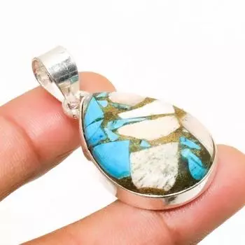 Подвеска ручной работы с драгоценным камнем колючая устрица, посеребренная 925 пробы, 1,70 дюйма 1.70 оранжевый