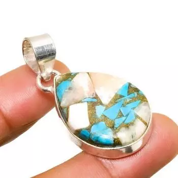 Подвеска ручной работы с драгоценным камнем колючая устрица, посеребренная 925 пробы, 1,70 дюйма 1.70 оранжевый