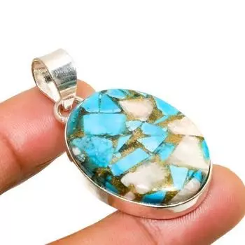 Подвеска ручной работы с драгоценным камнем колючая устрица, посеребренная 925 пробы, 1,70 дюйма 1.70 оранжевый