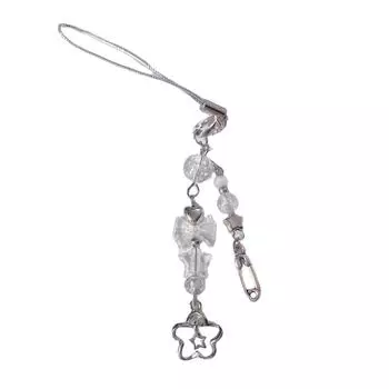 Подвеска ручной работы в виде звезды, ремешок для телефона, подвеска-бантик, бисерный брелок для телефона, брелок для ключей, сумка, украшение, ювелирное украшение, подарок 1