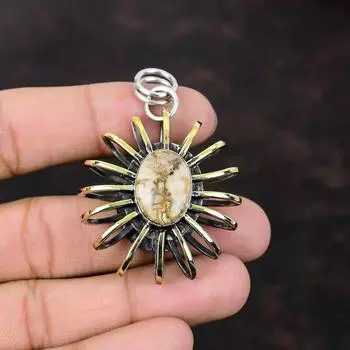 Подвеска с агатом, ювелирные изделия из драгоценных камней, подвеска из стерлингового серебра 925 пробы, позолоченная подвеска 18 карат, клетка, ювелирный подарок для жены, удивительные ювелирные изделия ручной работы