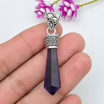 Подвеска с аметистом, ювелирные изделия из драгоценных камней, подвеска из цельного серебра 925 пробы, подарок для женщин, подвеска ручной работы