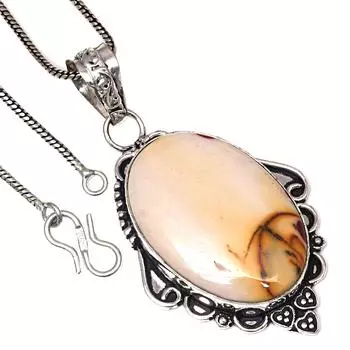 Подвеска с дикой лошадью, яшмой, драгоценным камнем, ручная работа, День святого Валентина, серебряное украшение 2 дюйма