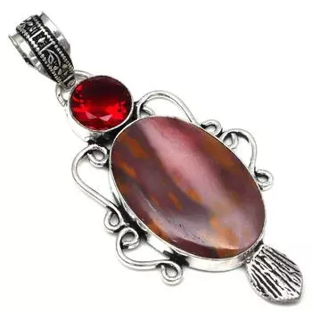 Подвеска с дикой лошадью, яшмой, драгоценным камнем, ручная работа, серебряное украшение ко Дню матери, 2,5 дюйма