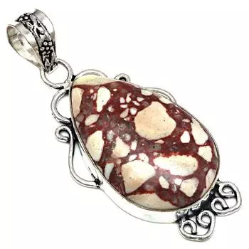 Подвеска с дикой лошадью, яшмой, драгоценным камнем, ручная работа, День матери, серебряное украшение 2 дюйма