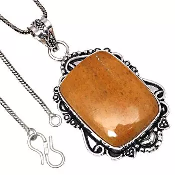 Подвеска с дикой лошадью, яшмой, драгоценным камнем, ручная работа, День святого Валентина, серебряное украшение 2 дюйма