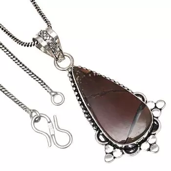 Подвеска с дикой лошадью, яшмой, драгоценным камнем, ручная работа, День святого Валентина, серебряное украшение 2 дюйма