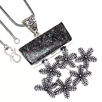 Подвеска с драгоценным камнем эвдиалитом, подарок на День святого Валентина, серебряное ювелирное изделие 2,25 дюйма