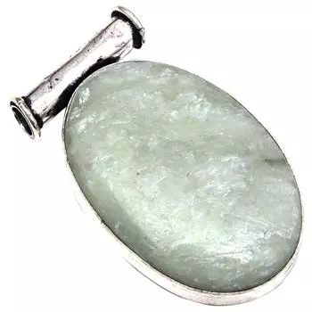 Подвеска с драгоценным камнем пренит марлен подарок на день матери серебряное ювелирное изделие 1,75