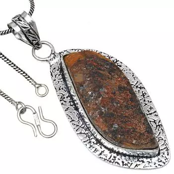 Подвеска с драгоценным камнем «тигровый глаз друза» ручная работа антикварное серебряное украшение 2,5 дюйма