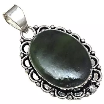 Подвеска с драгоценным камнем вассолит, серебряное украшение ручной работы на День матери, 2 дюйма