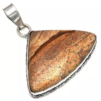 Подвеска с изображением яшмы, драгоценного камня, подарок на День матери, серебряное украшение 1,75