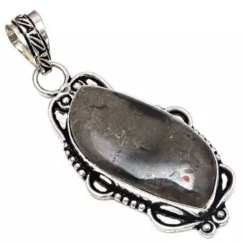Подвеска с камнем халцедоном, серебряное украшение ручной работы на День матери 2,25 дюйма