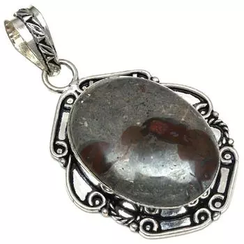 Подвеска с камнем халцедоном, серебряное украшение ручной работы на День матери 2,25 дюйма