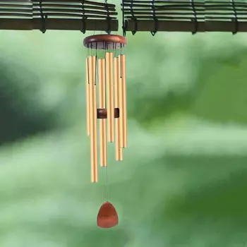 Подвеска с колокольчиком и колокольчиком, романтический подарок, алюминиевая труба, настенные подвесные поделки для фестивальной тропы