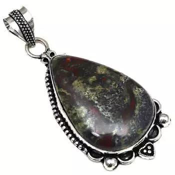 Подвеска с лимонным хриозопразом, драгоценный камень, подарок для нее, серебряные украшения 2,25 дюйма