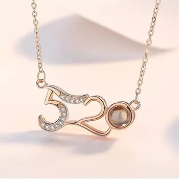 Подвеска с надписью «Я люблю тебя» Подарок на день рождения девушке