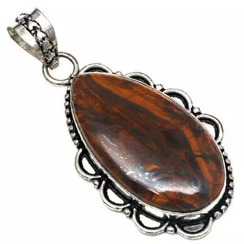 Подвеска с несколькими тигровыми камнями, ручная работа, серебряное украшение ко Дню матери, 2,25 дюйма