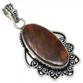 Подвеска с несколькими тигровыми камнями, ручная работа, серебряное украшение ко Дню матери, 2,25 дюйма