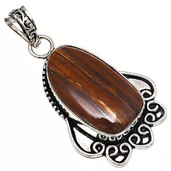 Подвеска с несколькими тигровыми камнями, ручная работа, серебряное украшение ко Дню матери, 2,25 дюйма