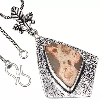 Подвеска с яшмой птичий глаз, драгоценный камень, ручная работа, подарок для нее, серебряные украшения 2 дюйма