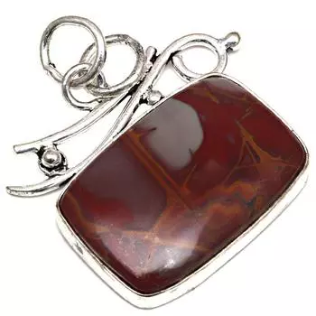 Подвеска с яшмой птичий глаз, драгоценный камень, подарок на День матери, серебряные украшения 1,5 дюйма