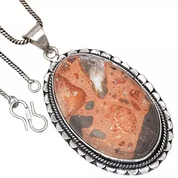 Подвеска с яшмой птичий глаз, драгоценный камень, День святого Валентина, этническое серебряное украшение 2 дюйма