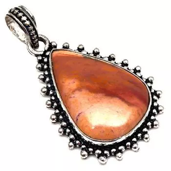 Подвеска с яшмой в виде дикой лошади, подарок на День матери, серебряное ювелирное изделие, 2 дюйма