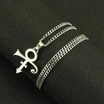 Подвеска с символом памяти принца, логотип любви, стимпанк, ожерелье из нержавеющей стали для мужчин, минимализм, ожерелье «Маленький принц», ювелирные изделия onesize